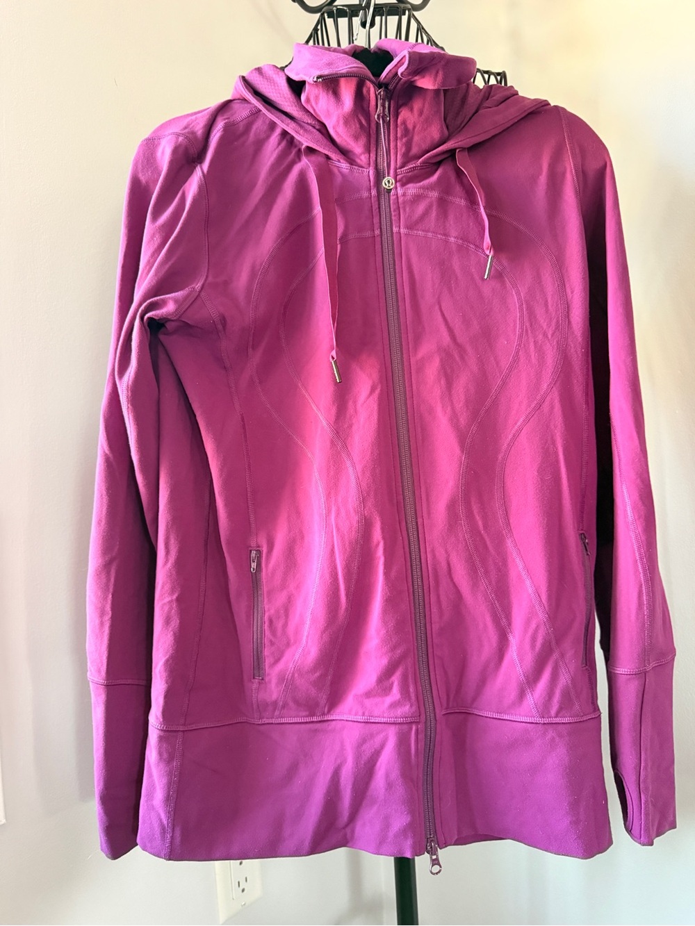lululemon athletica Women's Hooded Zip Jacket in Magenta